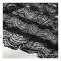 fancy fabric black embroidery ruffle dress making lace fabric lace fabric for wedding dresses